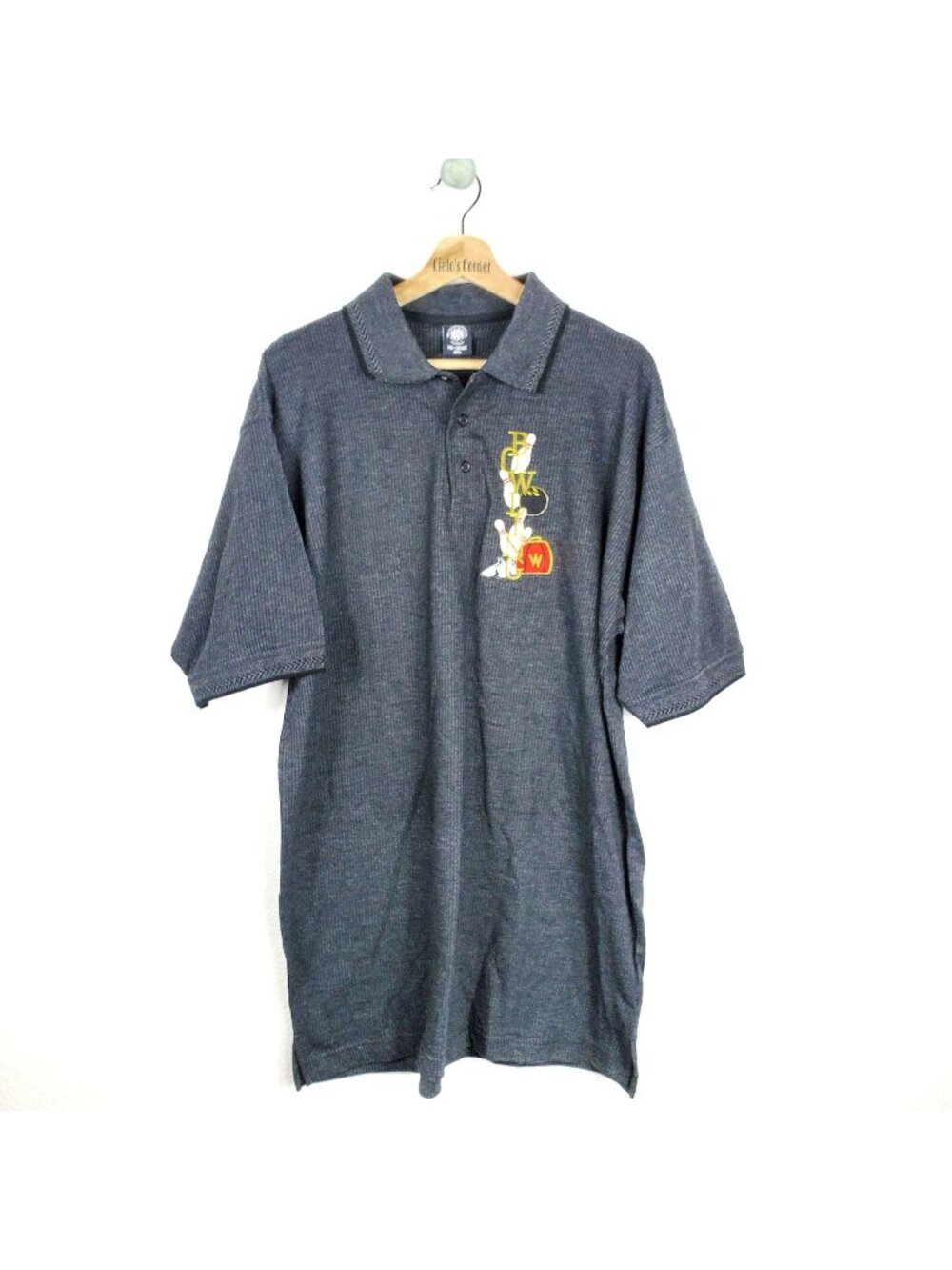 Houston Overseas Imports Inc. Pre Shrunk Embroidered BOWLING Polo Shirt 2XL